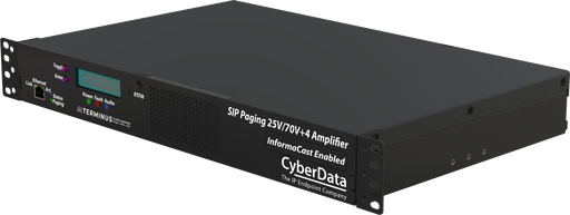 [011599] CyberData InformaCast Enabled SIP Paging 25V/70V +4 Amplifier 